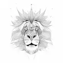 king lion tattoo design idea