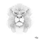 king lion tattoo design idea