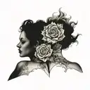 with sister because we lost our mom  tattoo design idea