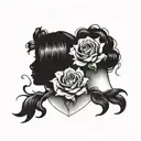 with sister because we lost our mom  tattoo design idea