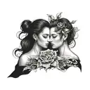 with sister because we lost our mom  tattoo design idea