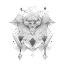 444 222 tattoo design idea