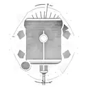 microphone cello piano tattoo design idea