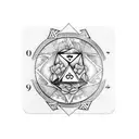 two dice and two playing cards that have birth months / days on them tattoo design idea