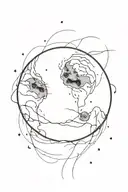 moon, blood, dark tattoo design idea