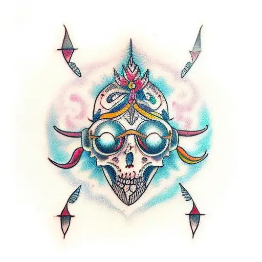 kundalini ernergy tattoo design idea