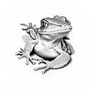 gecko tattoo design idea