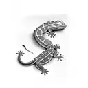gecko tattoo design idea