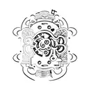 matching lock and key couple tattoos that shows love  tattoo design idea