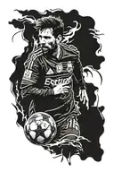 Leo messi if he was a Lannister tattoo design idea
