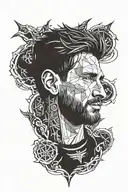 Leo messi if he was in game of thrones tattoo design idea
