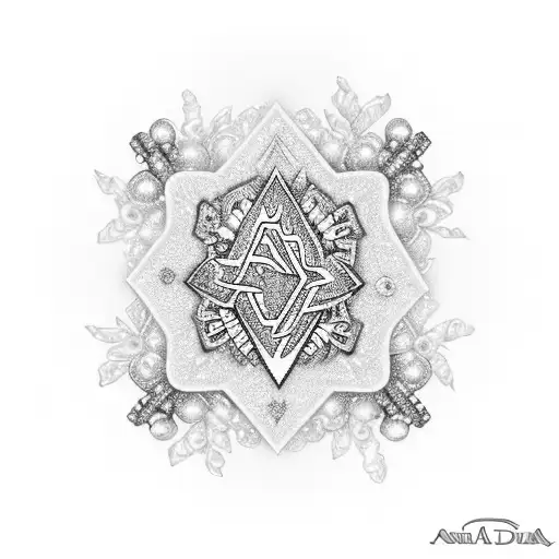 anal beads with the name "Crystal Danielle" on them tattoo design idea