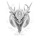  a dragon  wrapped around the forearms tattoo design idea