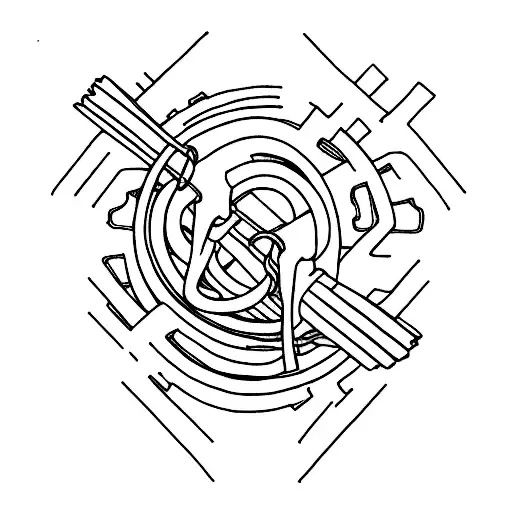 through strength my chains are broken tattoo design idea