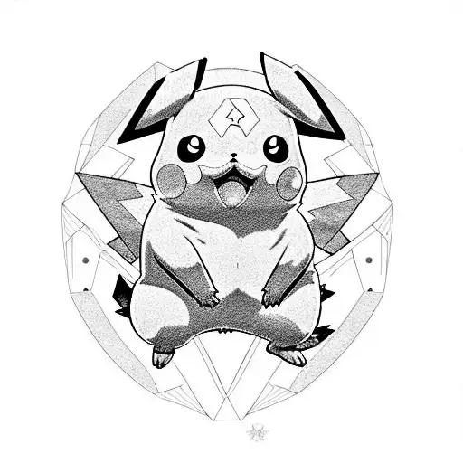 pikachu tattoo design idea