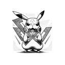 pikachu tattoo design idea