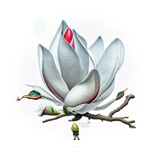 Mississippi , magnolia flower , Mississippi River ,  tattoo design idea