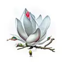 Mississippi , magnolia flower , Mississippi River ,  tattoo design idea