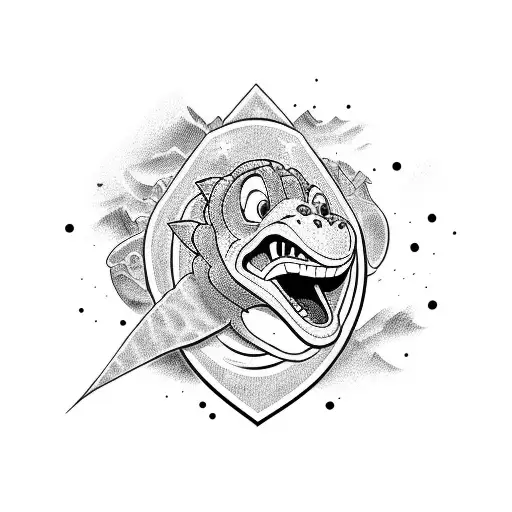 the world is yours, lighting McQueen, speed racer, the land before time  tattoo design idea