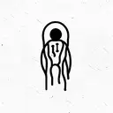 humanoid tattoo design idea