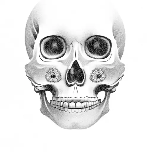 mexican skull woman  tattoo design idea