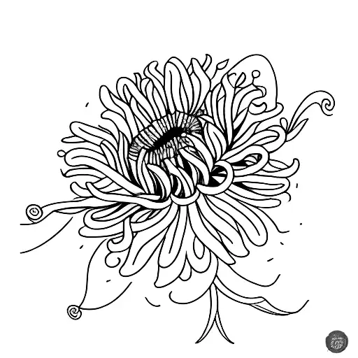 Delicate Chrysanthemum Tattoo | Simple tattoos, Chrysanthemum tattoo,  Floral tattoo sleeve