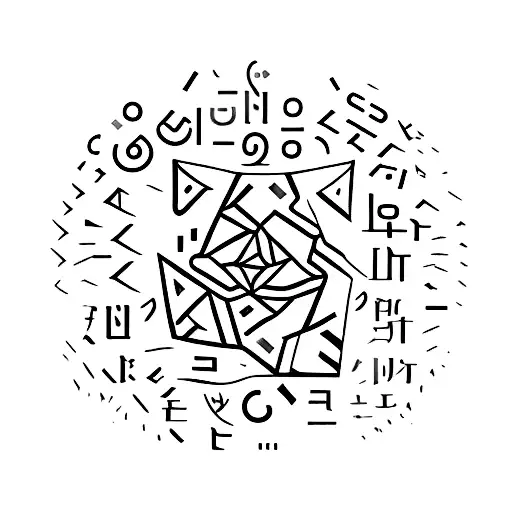 A minimalist tattoo of the Korean word '왜' (meaning 'why') in a unique font tattoo design idea