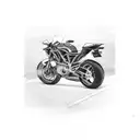 sport bike motorcycle  tattoo design idea