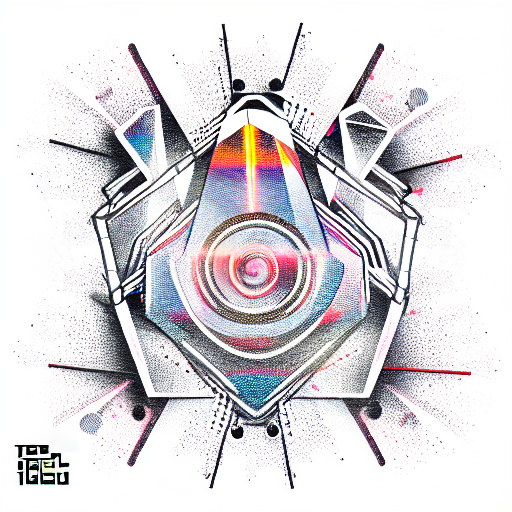 Techno Music tattoo design idea