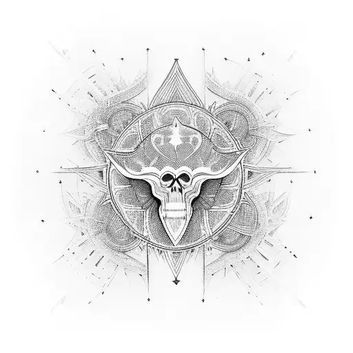 444 ankh tattoo design idea