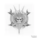 444 ankh tattoo design idea