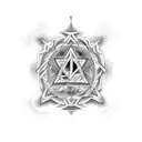 444 ankh tattoo design idea