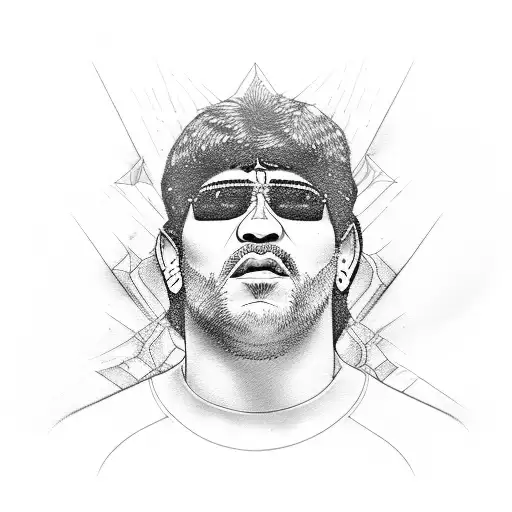 maradona tattoo design idea