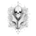 hourglass Amor fati tattoo design idea
