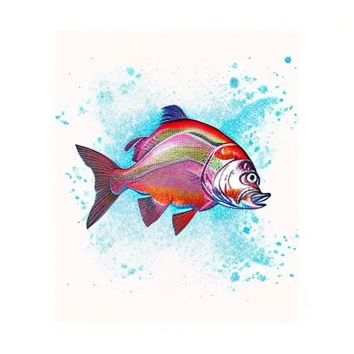 steelhead fish tattoo design idea