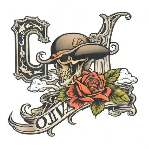 word OutLaw tattoo design idea