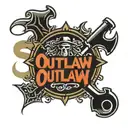 lettering "OutLaw" tattoo design idea
