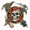 lettering "OutLaw" tattoo design idea