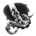 Broken Chain tattoo design idea