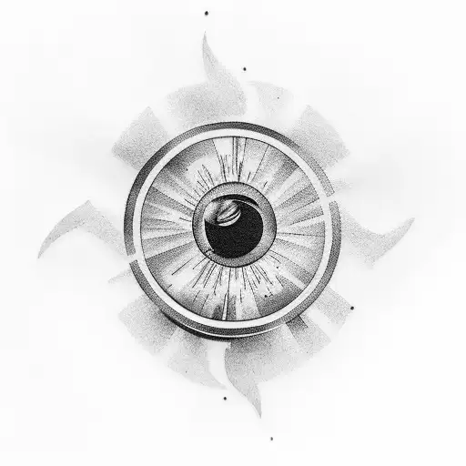 black hole tattoo design idea