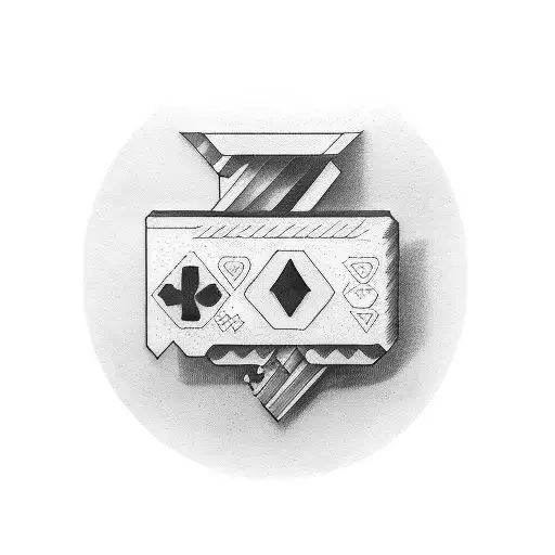 control key tattoo design idea