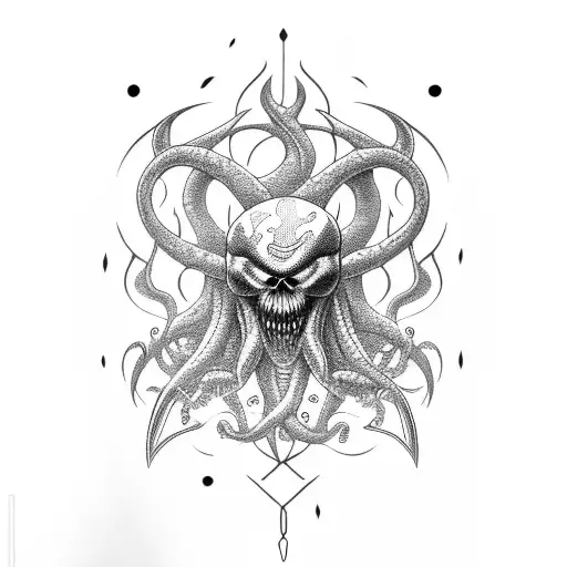elder god tattoo design idea
