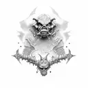 AGGROGOTH tattoo design idea