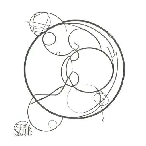 three if life in a broken circle tattoo tattoo design idea