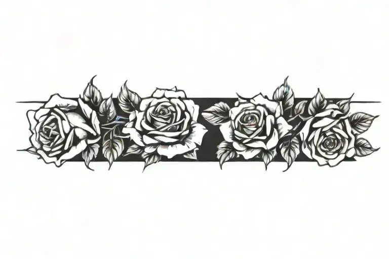 roses tattoo design idea
