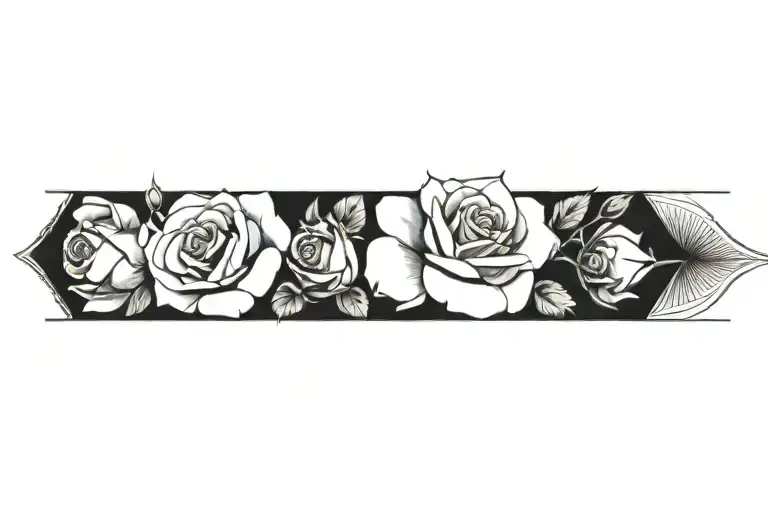 roses tattoo design idea