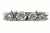 roses tattoo design idea