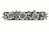 roses tattoo design idea