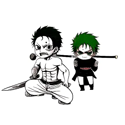 Zoro and Enma  Anime, Anime tatoo, Personagens de anime