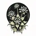 large Agave plant representing mexican heritage, no borders tattoo design idea